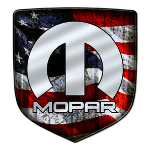 "Mopar Flag" Ram Shield Badges