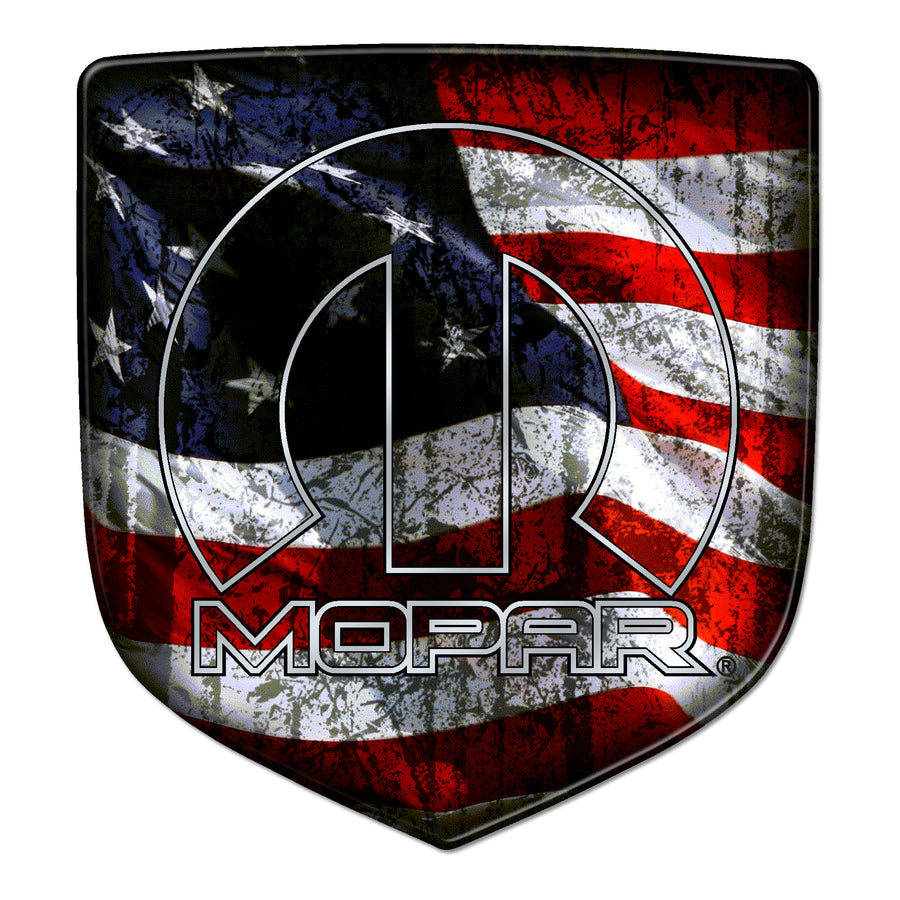 "Mopar Flag OL" Ram Shield Badges