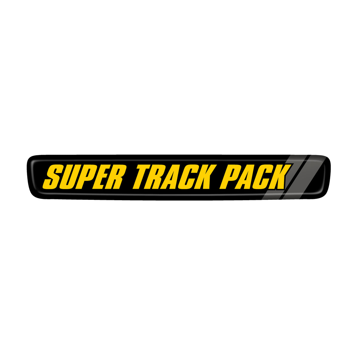 "Super Track Pack" Steering Wheel Center Badge ReBadge Design and