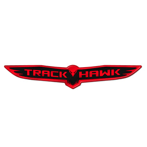 "Matte Black Trackhawk" Trunk Badge