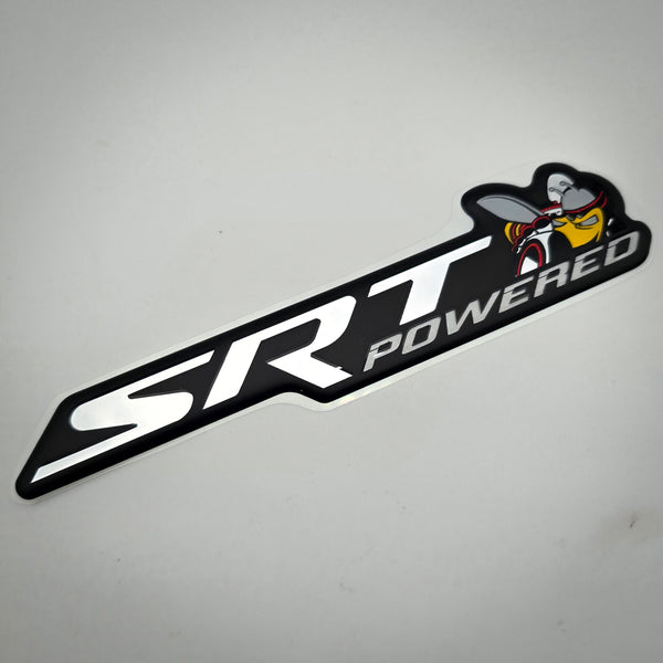 "Two-Tone SRT Powered Scat Pack" Grille Badge