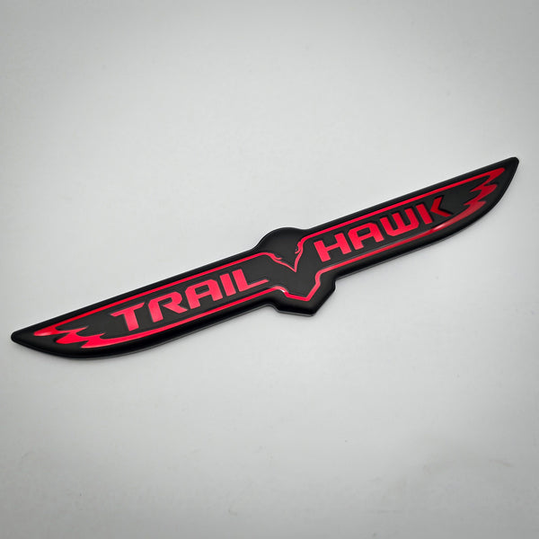 "Matte Trailhawk V2" Trunk Badge