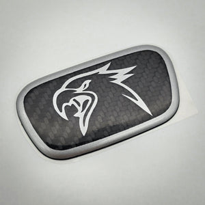 "Carbon Fiber V2 Hawk" Steering Wheel Center Badge