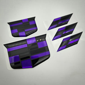 Matte Line Two-Tone CTS-V Emblem Lenses - 5-Piece Set