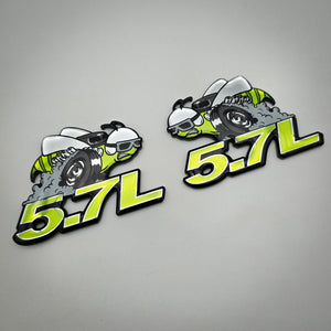 5.7L "Super Scat" Fender Badge