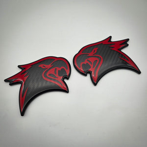 "Carbon Fiber Trackhawk" Fender Badge V2