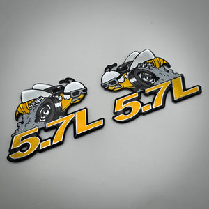 5.7L "Super Scat" Fender Badge