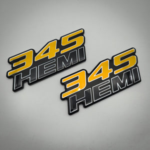 345 Hemi Fender Badge