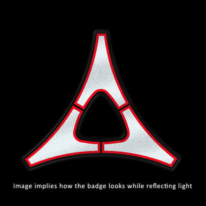 Reflective Blackout "Fratzog" Grill Badge
