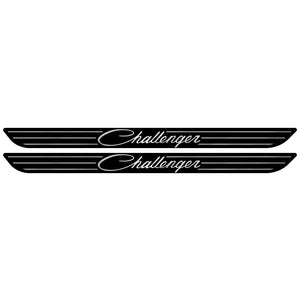 Retro "Challenger" Script Door Sill Appliqué