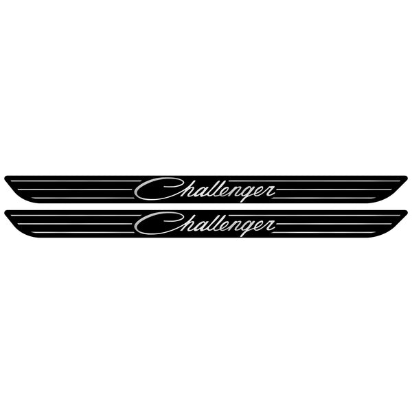 Retro "Challenger" Script Door Sill Appliqué