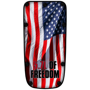 "5.7L Freedom Flag" Engine Cover Inlay