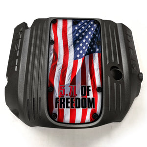 "5.7L Freedom Flag" Engine Cover Inlay