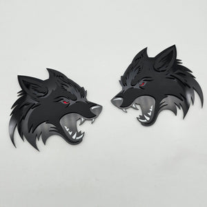 "Dark Wolf" Fender Badges