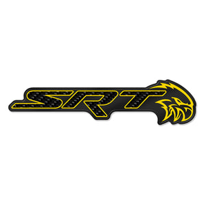 Carbon Fiber "SRT Hawk Head" Grille Badge