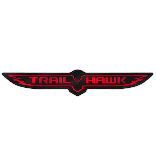 "Matte Trailhawk V2" Trunk Badge