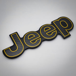 "Carbon Fiber Jeep" Trunk Badge