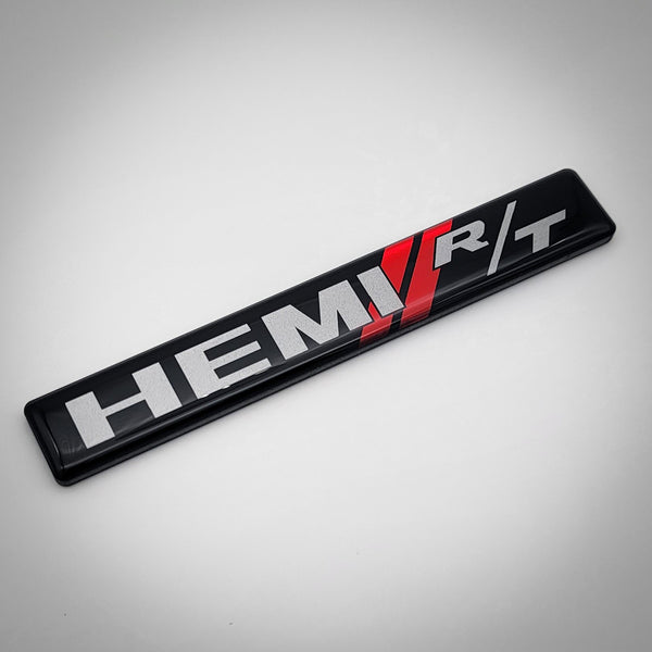 "HEMI R/T BLACK" Trunk Badge