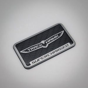 "Carbon Fiber Trackhawk Supercharger" Badge