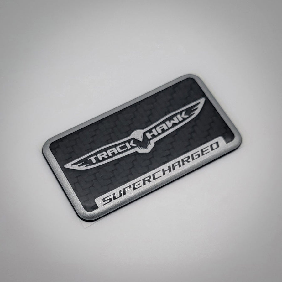 "Carbon Fiber Trackhawk Supercharger" Badge