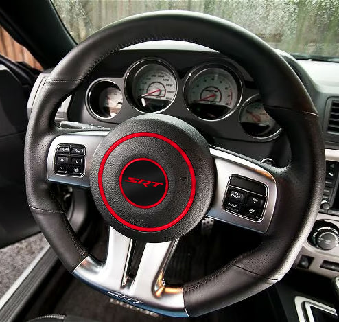 Round "SRT" Steering Wheel Center Badge