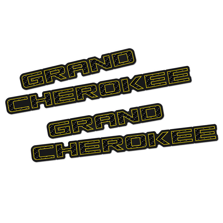 Carbon Fiber "Grand Cherokee" Door Badges