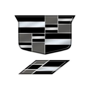 Standard Grayscale CTS-V Emblem Lenses - 5-Piece Set
