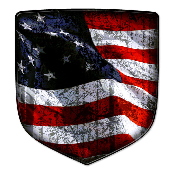 'Merica Flag Ram Shield Badges