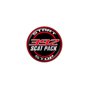 "392 Scat Pack" Start Button