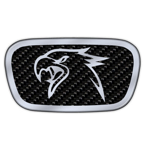 "Carbon Fiber V2 Hawk" Steering Wheel Center Badge