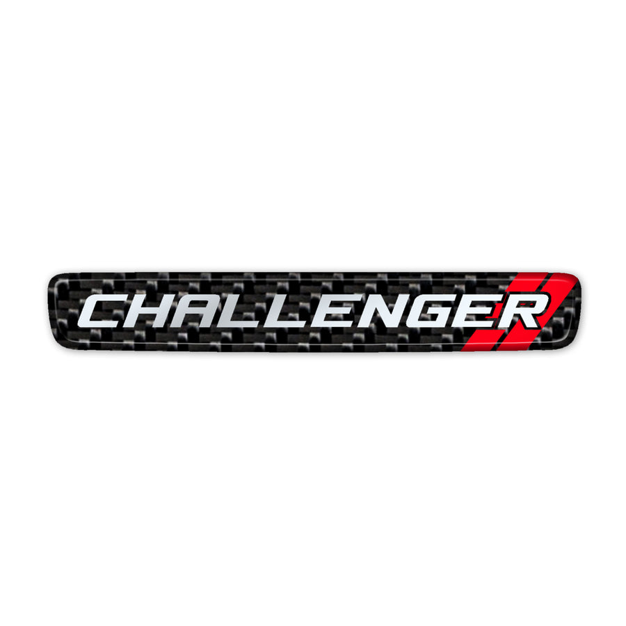 "Simulated Carbon Fiber Challenger" Steering Wheel Center Badge