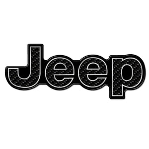 "Carbon Fiber Jeep" Trunk Badge