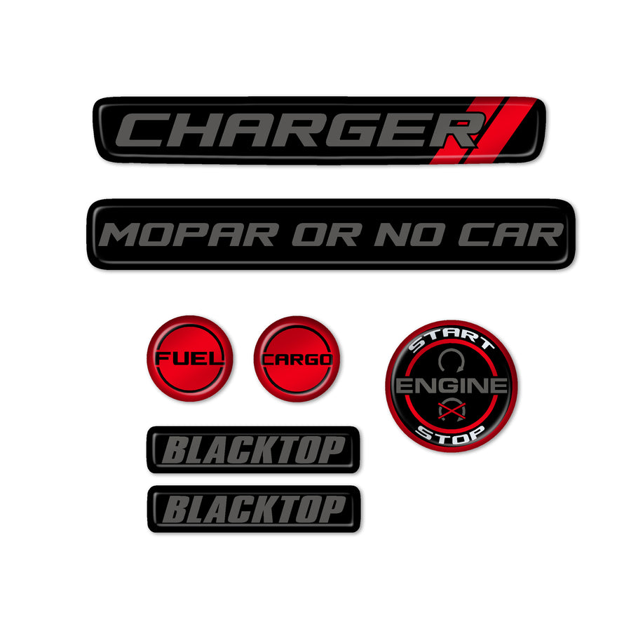 Charger "Blacktop" Themed 8-Piece Set