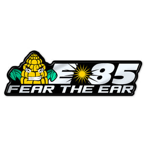 Silver "Fear the Ear" Flex Fuel Badge