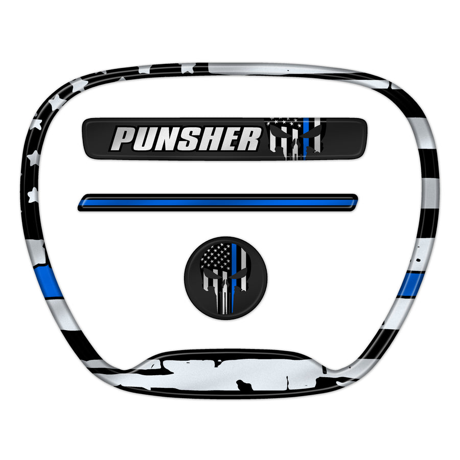 Challenger "Thin Blue Line Punisher" Themed 4-Piece Set