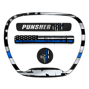 Charger "Thin Blue Line Punisher" Themed 4-Piece Set